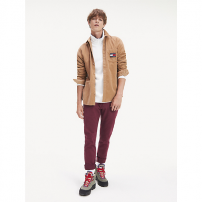 TOMMY JEANS SCANTON CHINO PAINT BURGUNDY