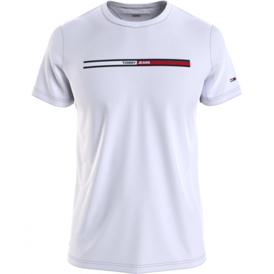 TOMMY HILFIGER ESSENTIAL FLAG TEE WHITE