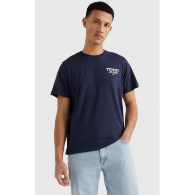 TOMMY JEANS CHEST LOGO TEE NAVY