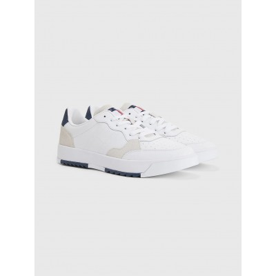 TOMMY JEANS SNEAKERS BASKET WHITE