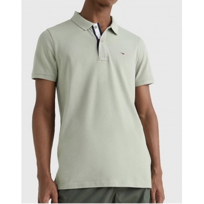 TOMMY JEANS SOLID STRECH POLO WILLOW 