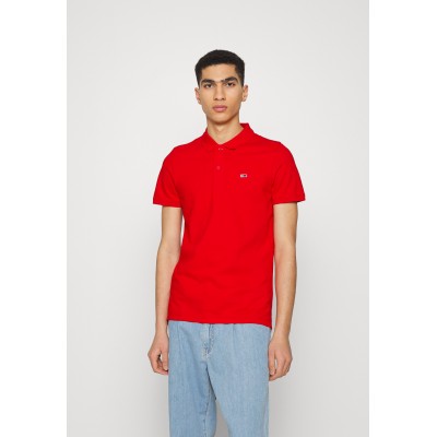 TOMMY JEANS POLO SOLID STRECH DEEP CRIMSON