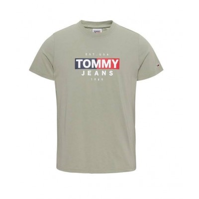 TOMMY JEANS CAMISETA ENTRY FLAG TEE FADED WILLOW