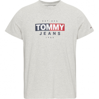 TOMMY JEANS CAMISETA ENTRY FLAG TEE SILVER