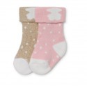 TOUS BABY SET 2 CALCETINES ROSA