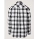 TOMMY JEANS CHECK FLANNEL SHIRT WHITE
