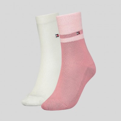 TOMMY HILFIGER WOMEN SOCK 2P GIFTING PINK COMBO