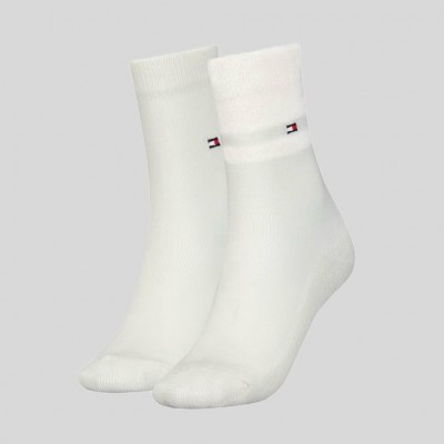 TOMMY HILFIGER WOMEN SOCK 2P GIFTING OFF WHITE