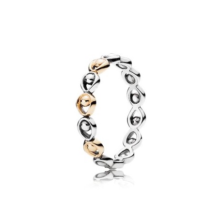 Pandora ruponr anillo plata oro 56