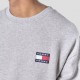 TOMMY JEANS SUDADERA BADGE CREW SILVER GREY