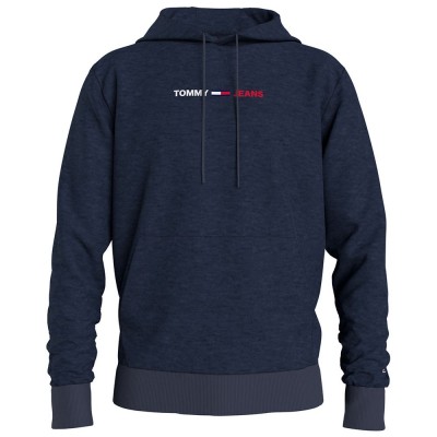Tommy jeans straight logo hoodie twilight navy 